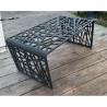 table basse metal thermolaque gris anthracite