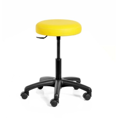 Tabouret skai® rond pouvant être assorti à la couleur de votre table